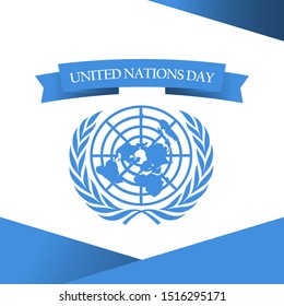 United Nations Day design template. design for banner, greeting cards or print.