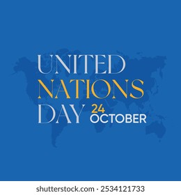 United Nations Day. Happy United Nations Day. Banner Eps 