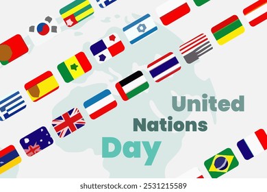 United nations day poster illustration