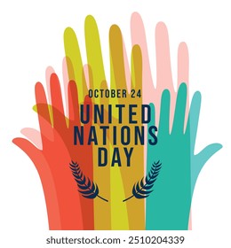 United Nations Day vector design template good for celebration usage. United Nations Day design. flat design. eps 10.