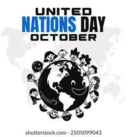 United Nations Day Vector Global Peace and International Cooperation Design