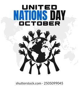 United Nations Day Vector Global Peace and International Cooperation Design