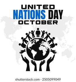 United Nations Day Vector Global Peace and International Cooperation Design