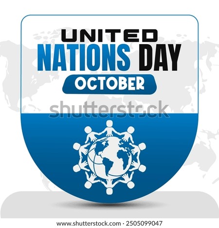 United Nations Day Vector Global Peace and International Cooperation Design