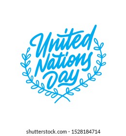 United nations day Vector Illustration. Suitable for Greeting Card, Poster and Banner.