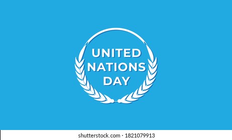 Día de las Naciones Unidas. Ilustración del vector