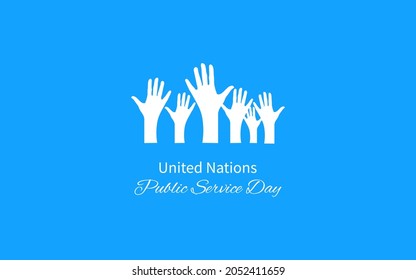 United Nations Public Service Day  , Vector Illustration.