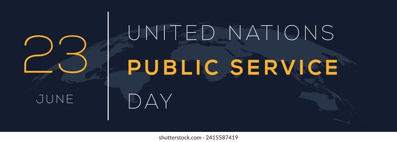 United Nations Public Service Day, held on 23 June.