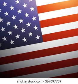 United State of America flag background, USA flag, vector illustration