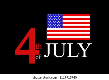 United State Of America flag isolated vector