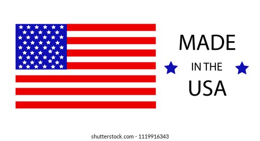United State Of America flag isolated vector