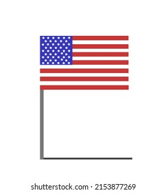 United State Of America flag isolated vector