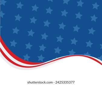 United State Of America flag isolated vector