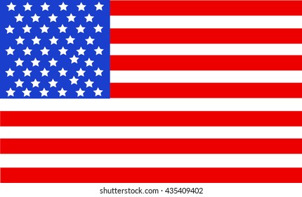 United State Of America flag isolated vector