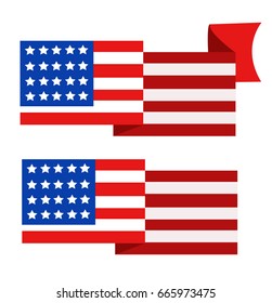 United State Of America flag isolated vector