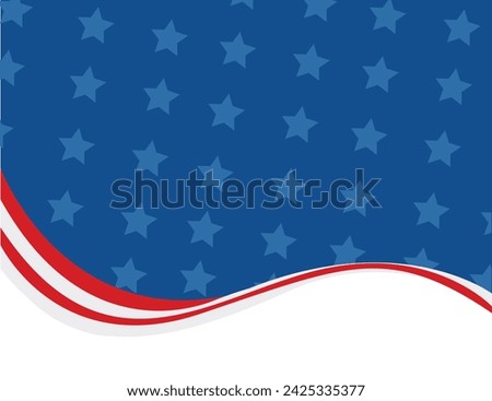 United State Of America flag isolated vector