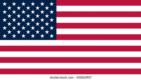 United State of America Flag. Vector illustration.