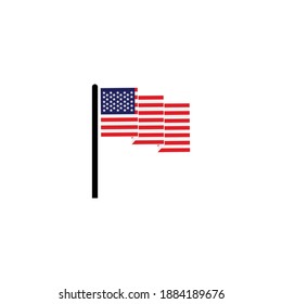 united state of America icon flags vector symbol of country