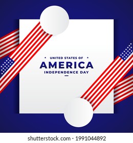 United State Of America Independence Day Background Design