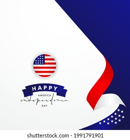 United State Of America Independence Day Background Design