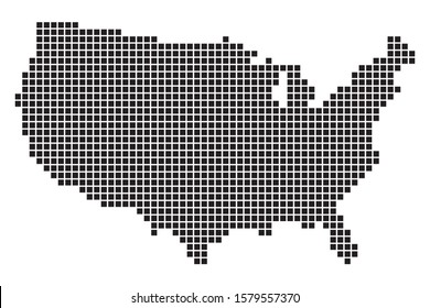 United state of America map illustration vector geography flag silhouette sign background country graphic nation 