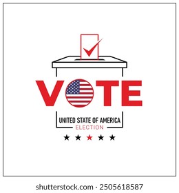 United State of America voting, USA citizen participation in voting, going to vote, voting, hand leaving vote, positive vote, negative vote, hand leaving paper in ballot box.