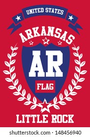 united state arkansas city vector art