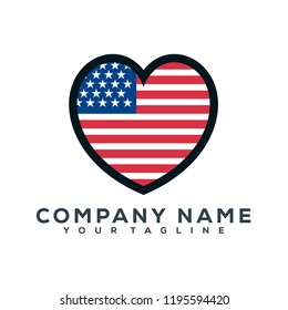 United State Flag Shield Vector Graphic Template Download Modern