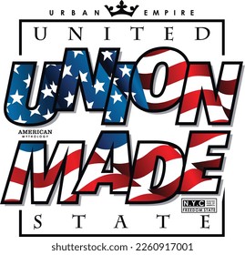United State flag, vector typography illustration design graphic printing 