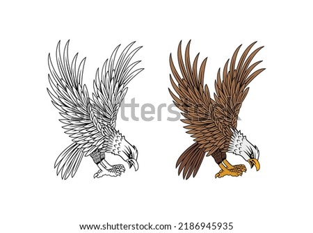 United State Marine Corps Eagle ega design illustration vector eps format , suitable for your design needs, logo, illustration, animation, etc.