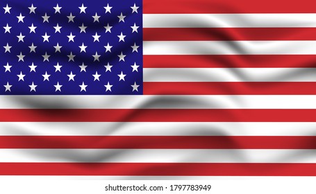 United state or USA america flag background. Vector illustration design.