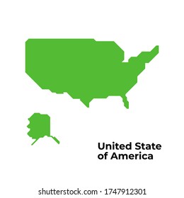 united state, usa map icon, illustration vector. suitable for many purposes.