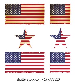 United Stated flag.vector illustration