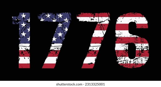 1776 Flag Design Template