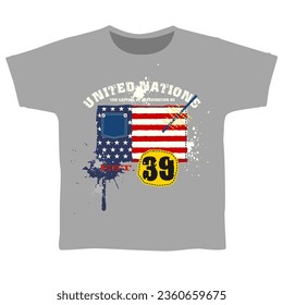 United States Abstract Flag Collection, vector illustration