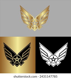 United States Air Force vector illustration. Suitable for Poster, Banners, background and greeting card