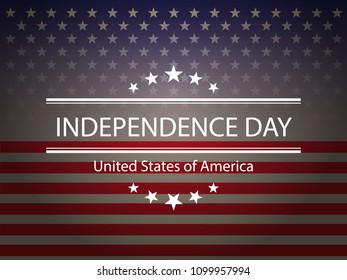 United States of America. 4th of July. Independence Day. Vector 10.