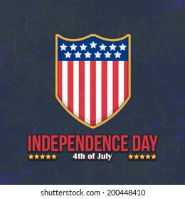 United States of America 4th of July Happy Independence Day Announcement Celebration Message Poster, Flyer, Card, Background Vector Design