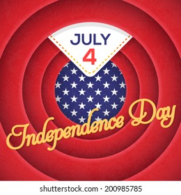 United States of America 4th of July Happy Independence Day Announcement Celebration Message Poster, Flyer, Card, Background Vector Design