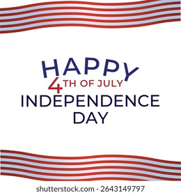 United States of America background, banner, template. Design for we will be closed for 4th of July independence day of USA announcement with waving American flag shape. eps 10 Vector illustration.