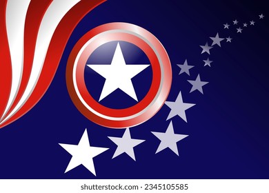 United States of America background for independence, veteran, labor, anniversaries and events, Editable Vector illustration design