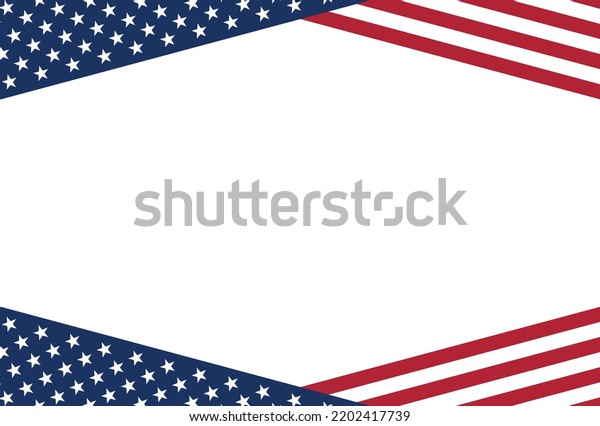 United States America Banner American Style Stock Vector (Royalty Free ...