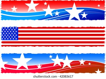 United States of America banners