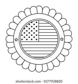 united states of america circular emblem