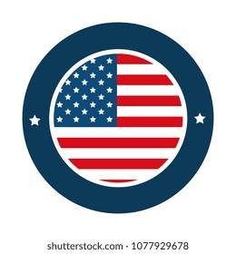 united states of america circular emblem