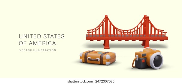 United States of America. Concept of comfort tourist travel
