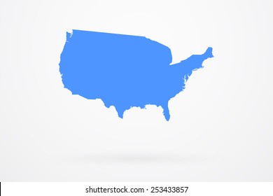 United States Of America Country Vector Map