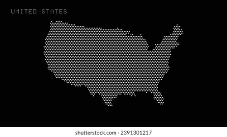United States America Dot Map