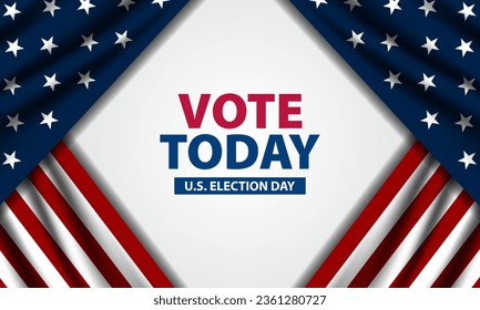 United States of America Election Day background vector illustration