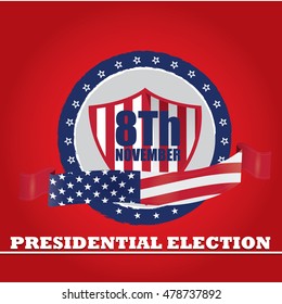 United states of America Election day, Vector illustration